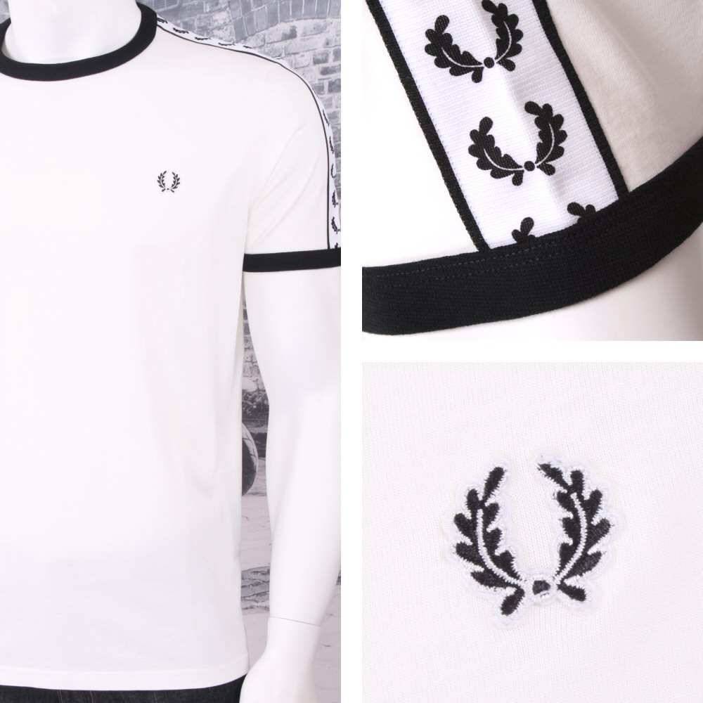 Fred Perry Mod 60's Laurel Wreath Authentic Taped Ringer T-Shirts (4 Colours) | Adaptor Clothing